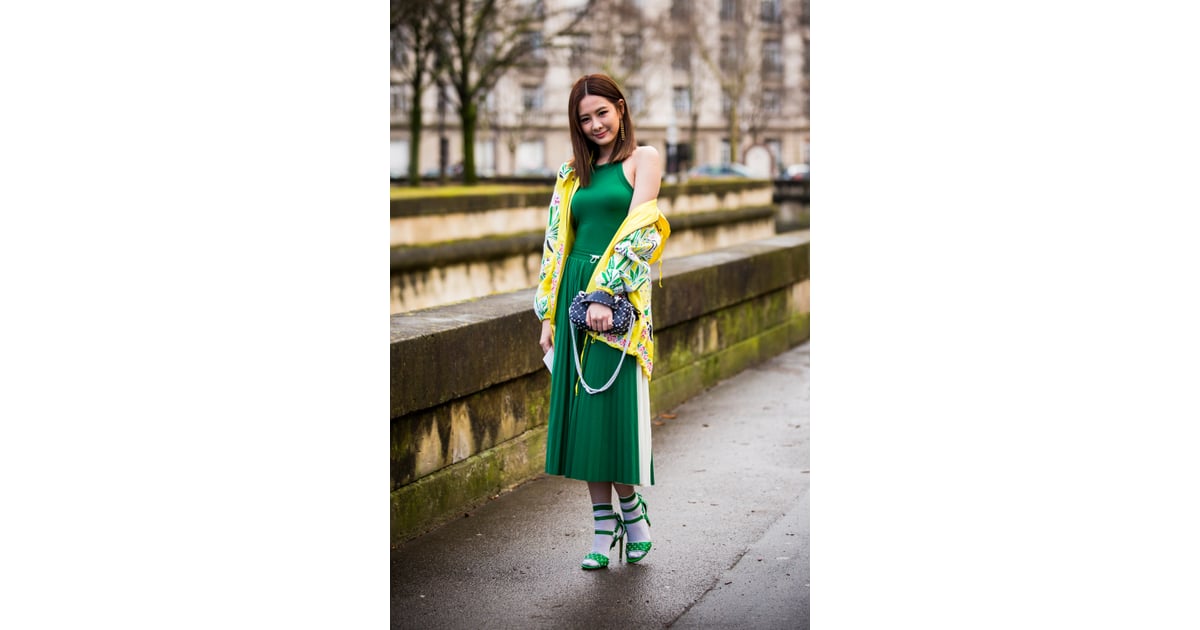green and yellow outfit