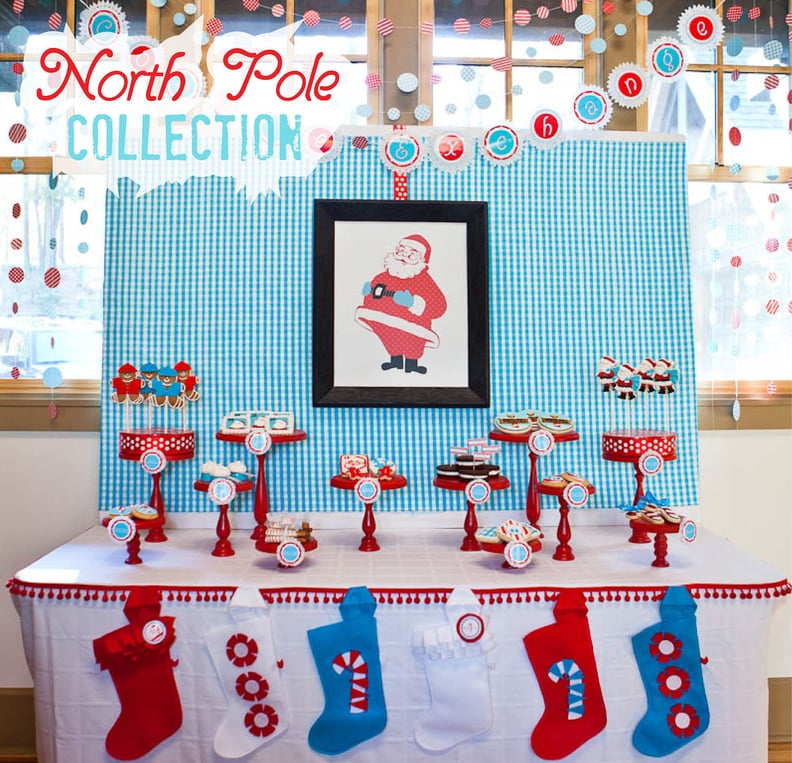 North Pole Christmas Dessert Table
