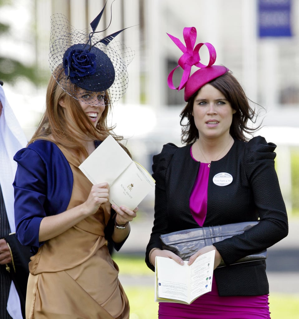 Princesses Beatrice and Eugenie stepped out at Royal Ascot 2010 in artful hats.