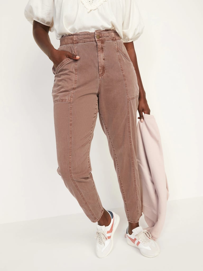 Old Navy High-Waisted Garment-Dyed Utility Pants