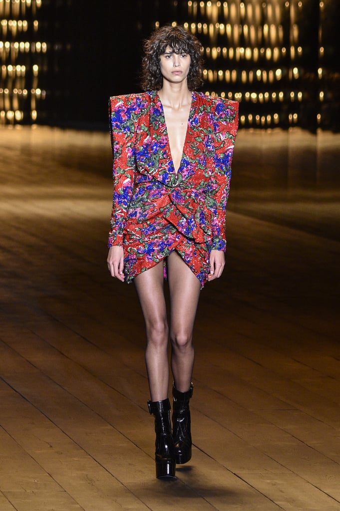 The look is part of the Saint Laurent Fall 2018 collection.
