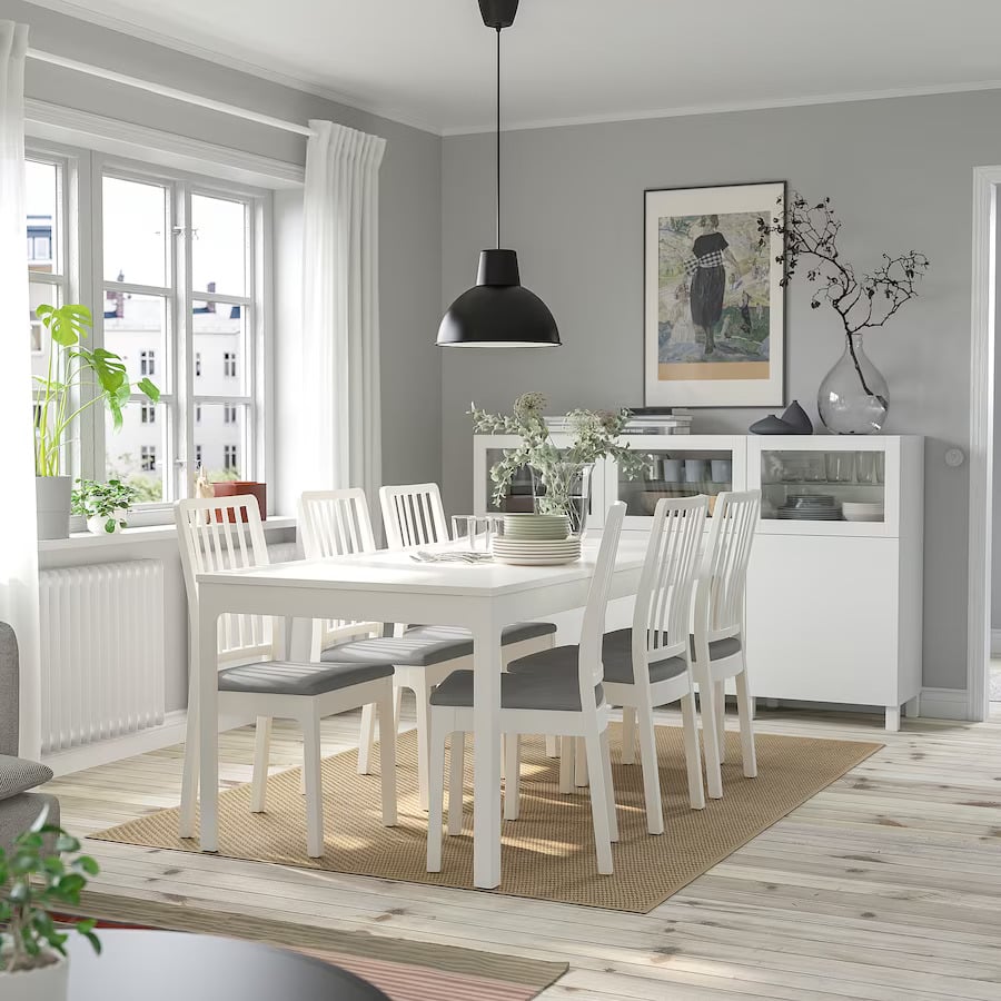 Best Dining Table Set: Ikea Ekedalen Table and 6 chairs