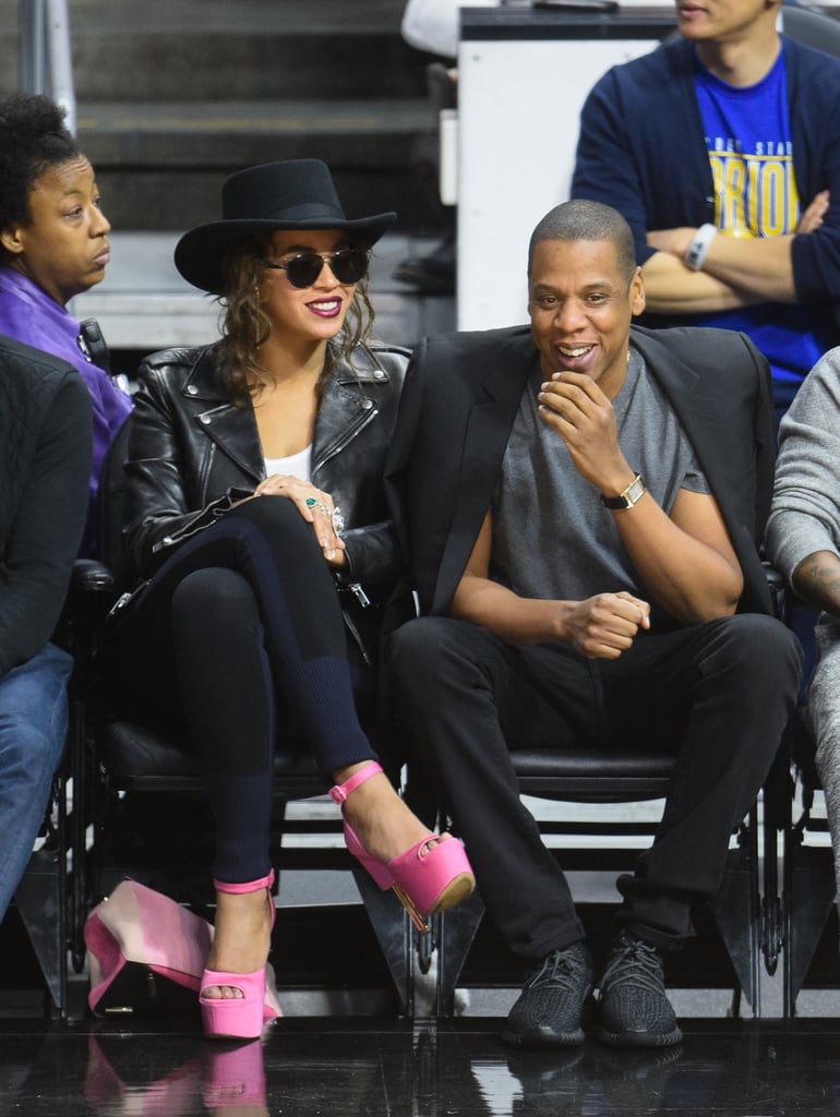 Jay Z and Beyonce at LA Clippers Game February 2016