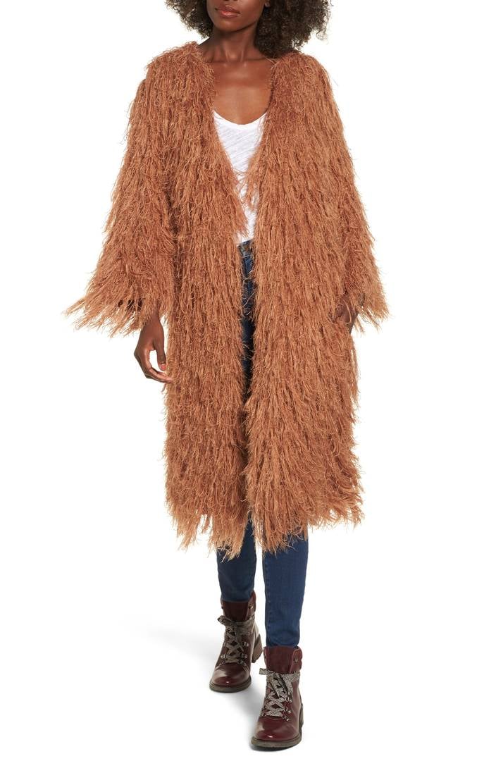 Moon River Shaggy Car Coat