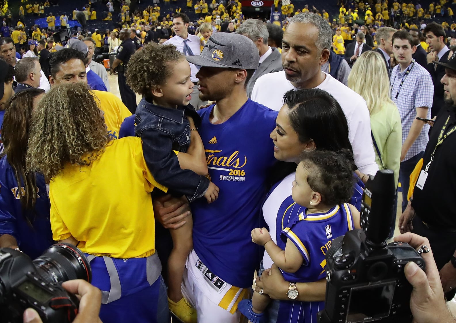 Stephen and Riley Curry After Western Conference Finals 2016 | PS Celebrity