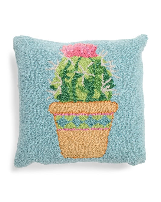 Potted Cactus Hook Pillow