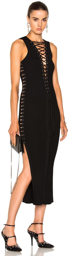 David Koma Lace-Up Dress