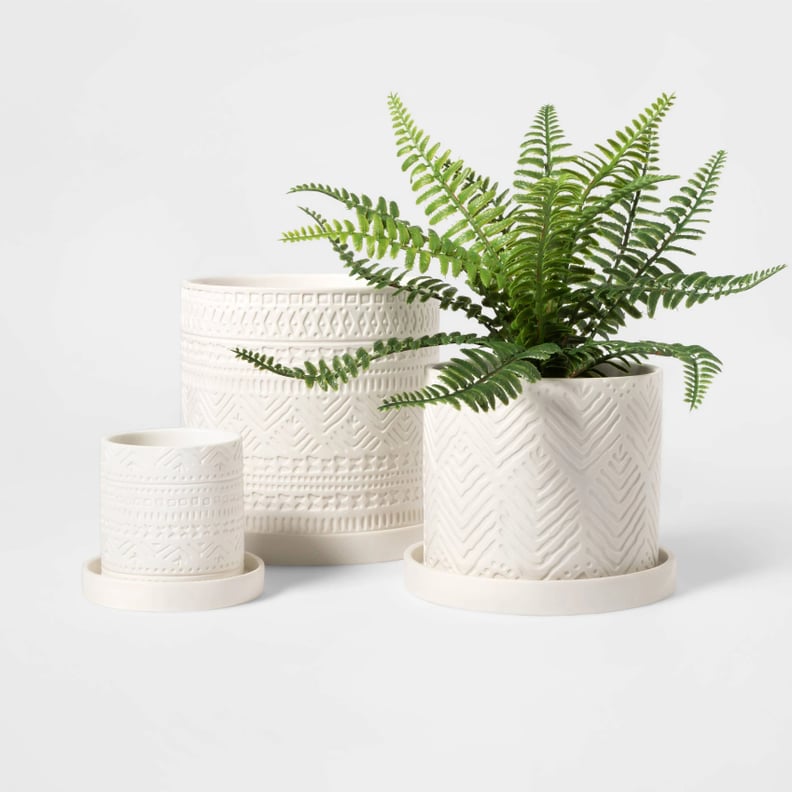 Novelty Chevron Textured Planter