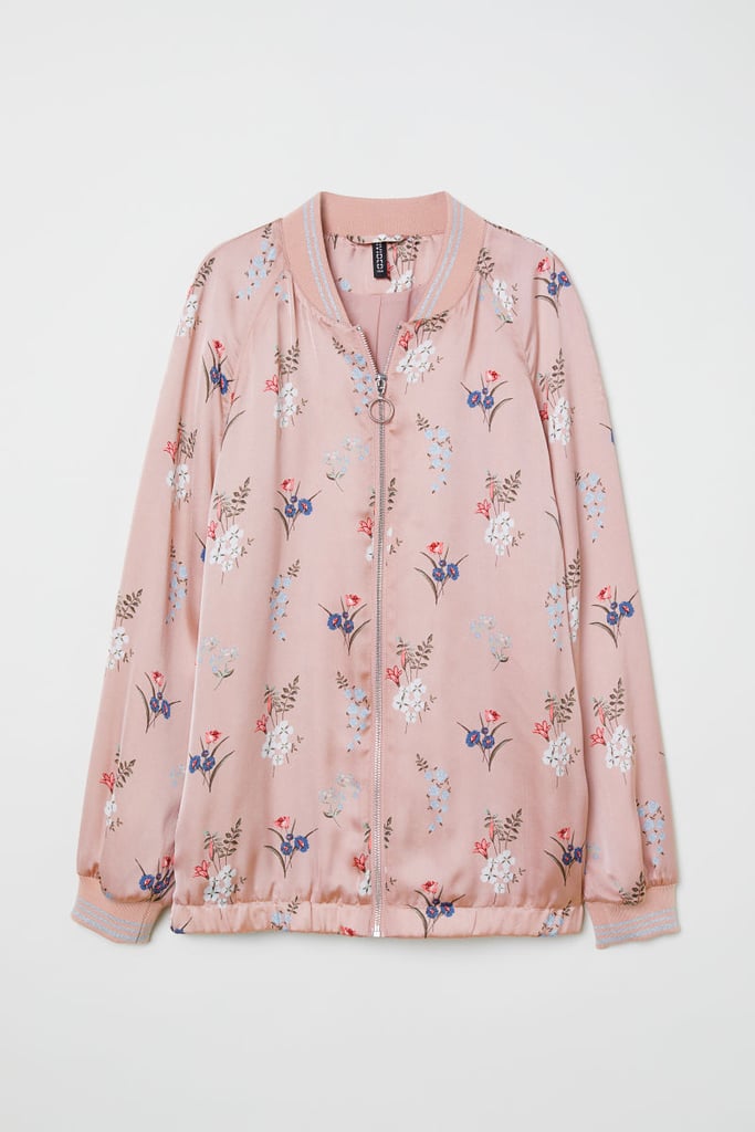 H&M Satin Bomber Jacket