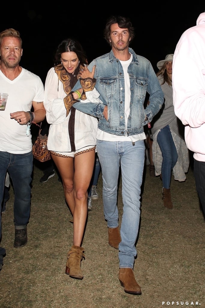 Alessandra Ambrosio and Nicolo Oddi at Coachella 2019