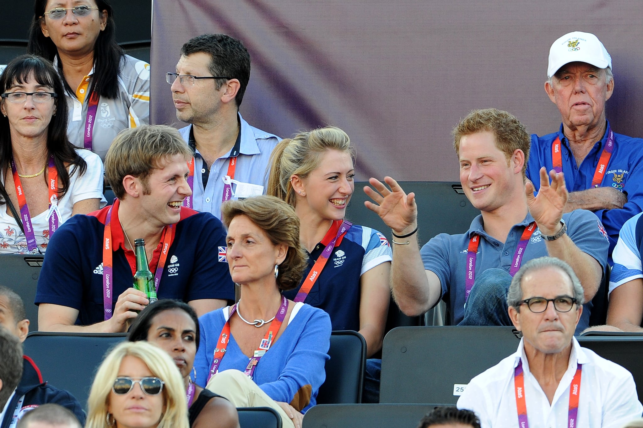 Harry With Jason And Laura Kenny The British Royals Are Massive Sports Fans Minus The Body Paint And Tailgating Popsugar Celebrity Photo 29
