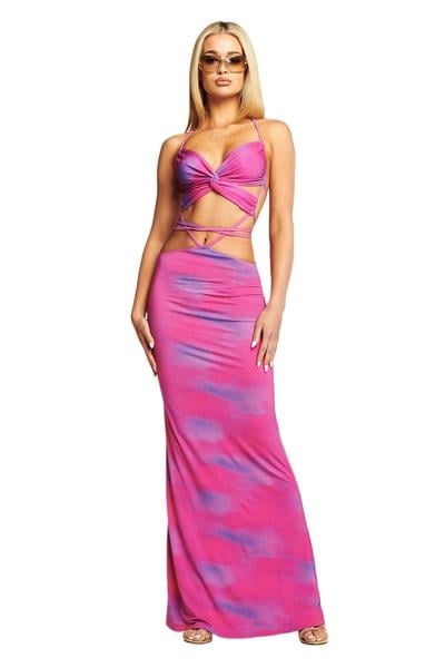 Pink and Purple Tie-Dye I.AM.GIA Dress ...