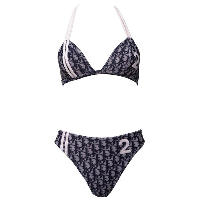 Vintage Dior Blue Bikini Set