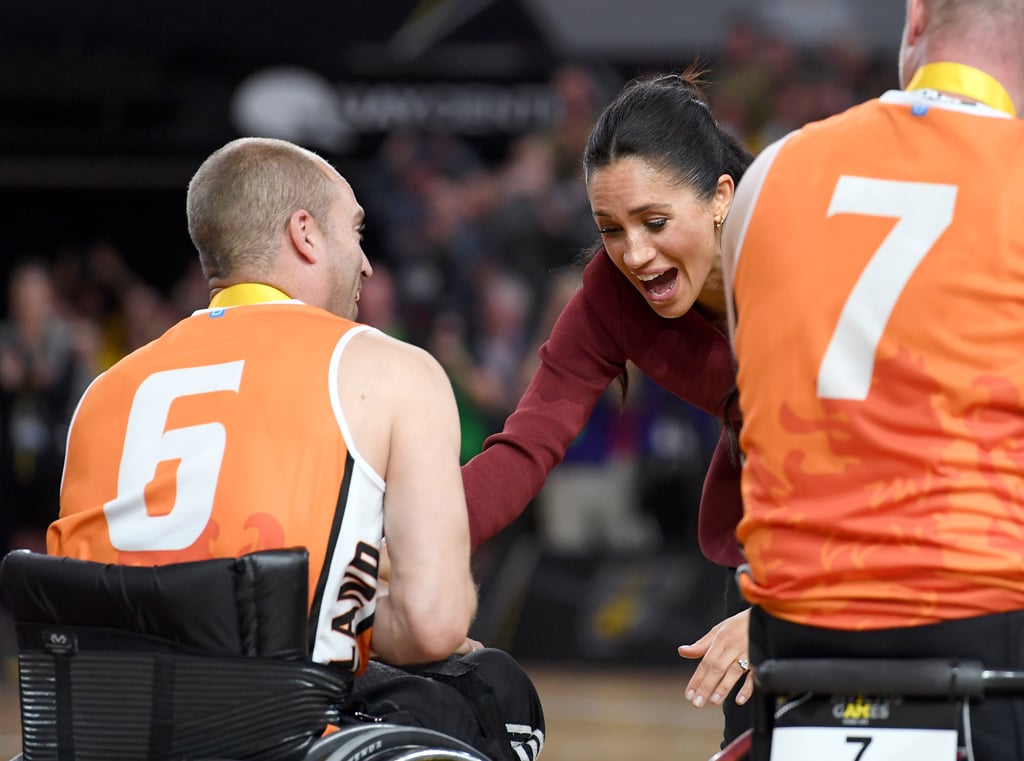 Meghan Markle Kissed on Cheek By Invictus Games Athlete 2018 POPSUGAR