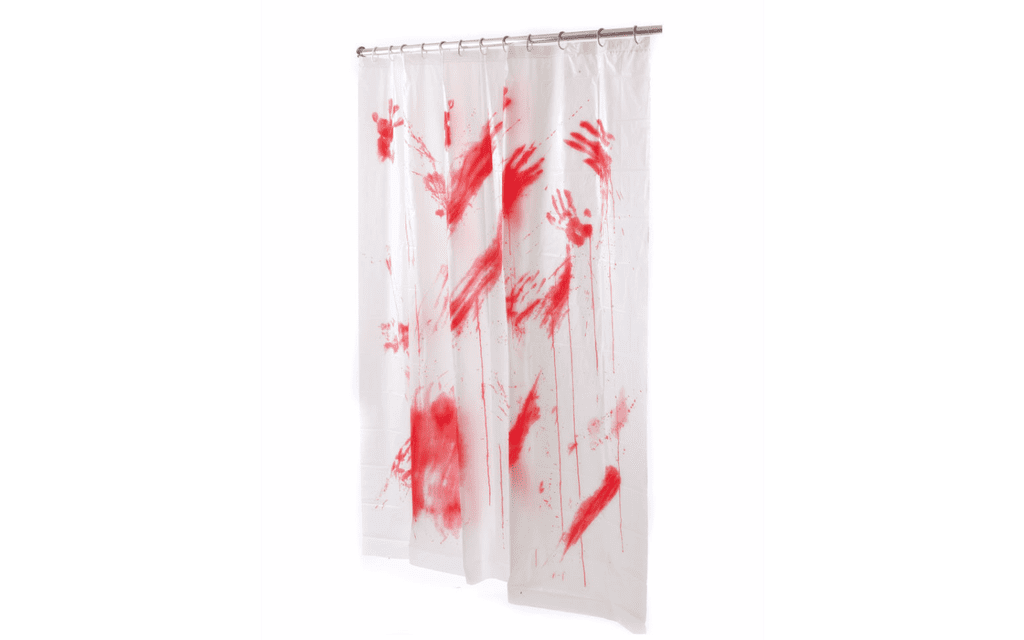 Bloody Shower Curtain ($8)