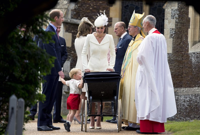 Princess Charlotte With the Archbishop of Canterbury 2015