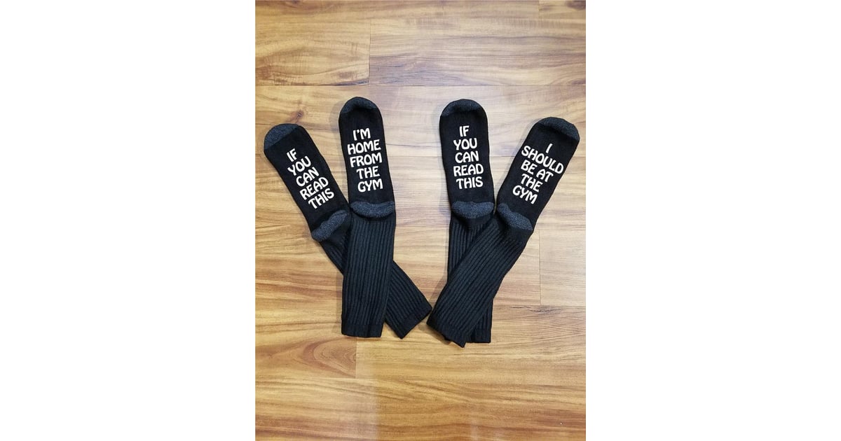Funny Gym Socks | Know People Who'd Always Rather Be at the Gym? These Funny  Fitness Gifts Are For Them | POPSUGAR Fitness Photo 13
