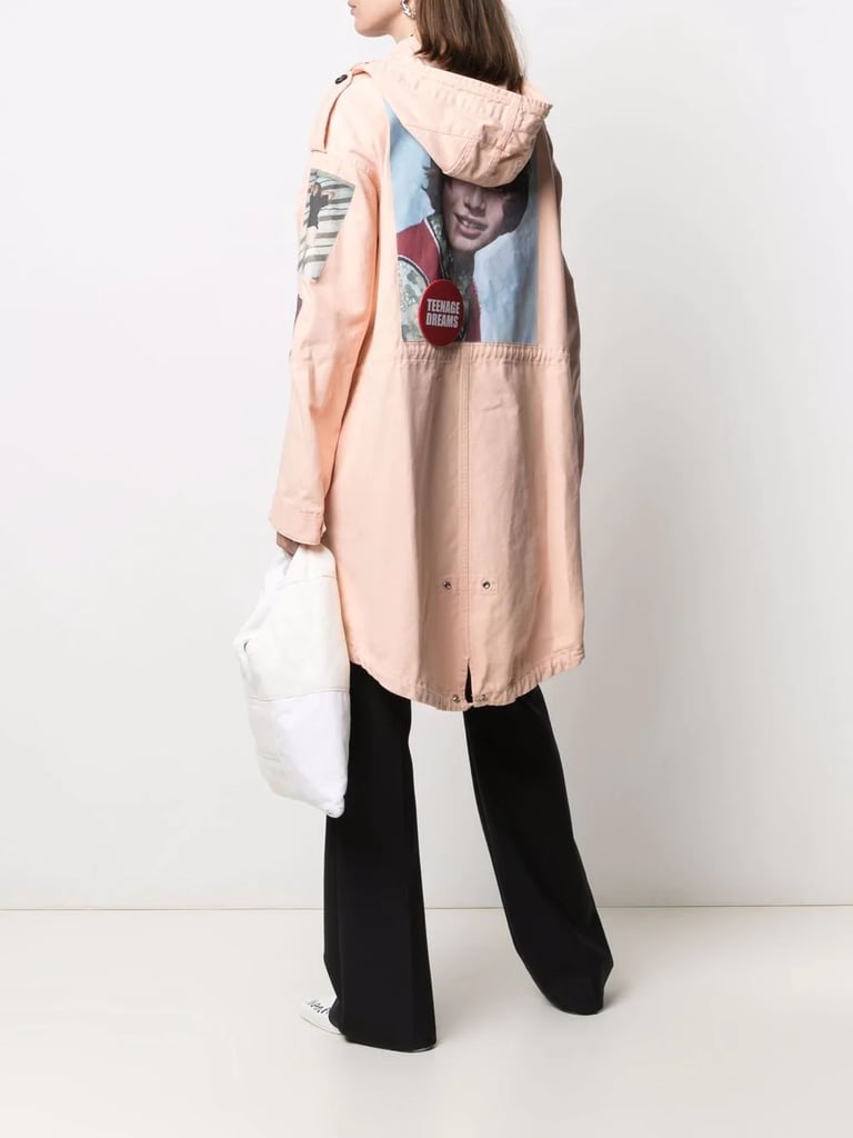 Rihanna's Raf Simons Photograph Print Hooded Coat