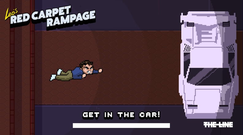 Leo also reprises his role in The Wolf of Wall Street in this challenge.