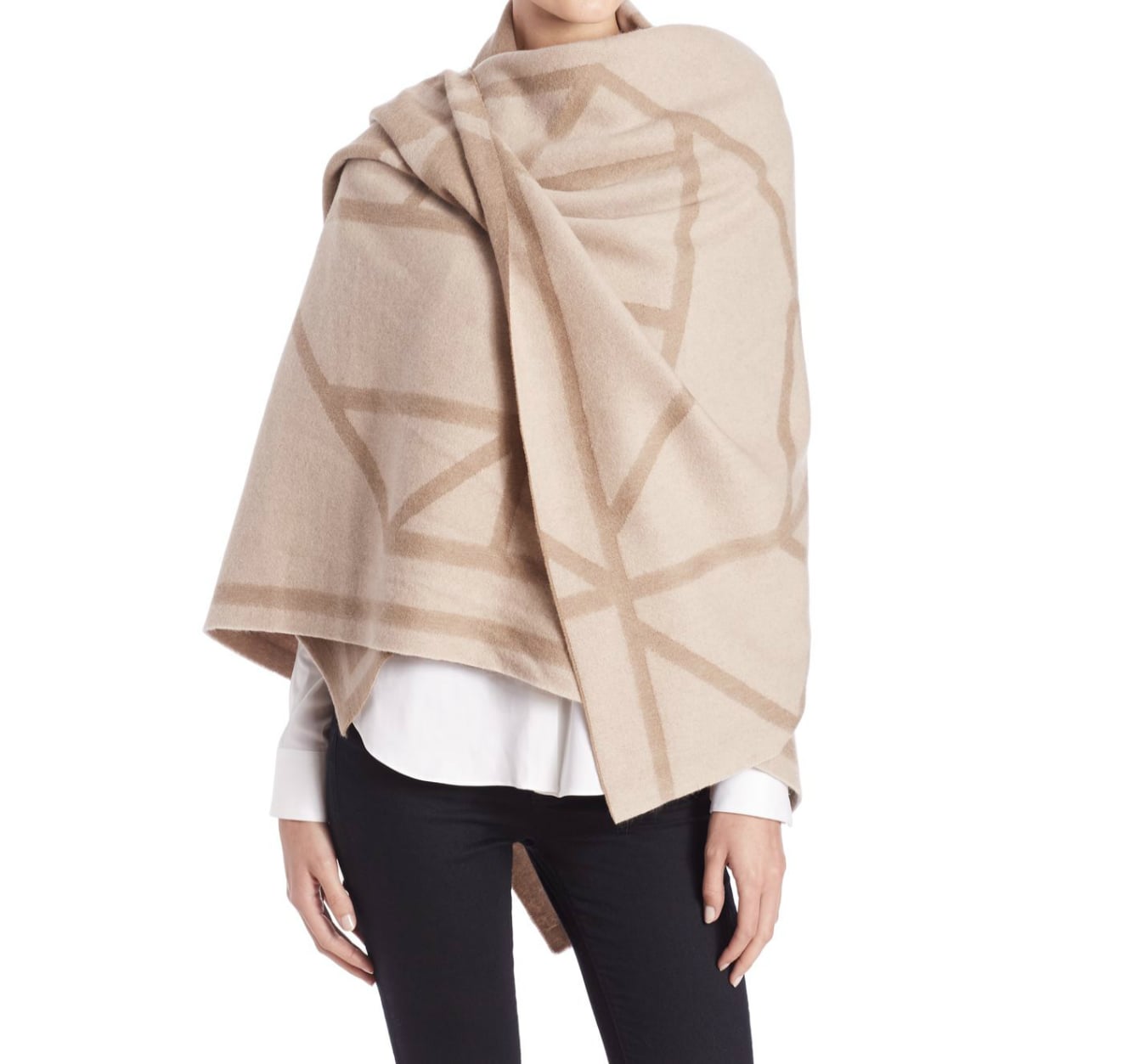 Tory Burch Fret Jacquard Wool & Cashmere Blanket Scarf ($350) | 150+  Fashion Gifts to Add to Your Holiday Wish List Now | POPSUGAR Fashion Photo  158
