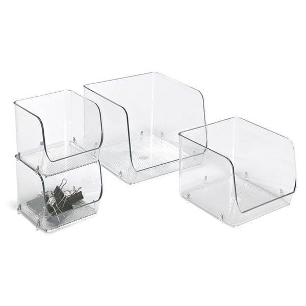 iDesign Linus Open Stackable Bins