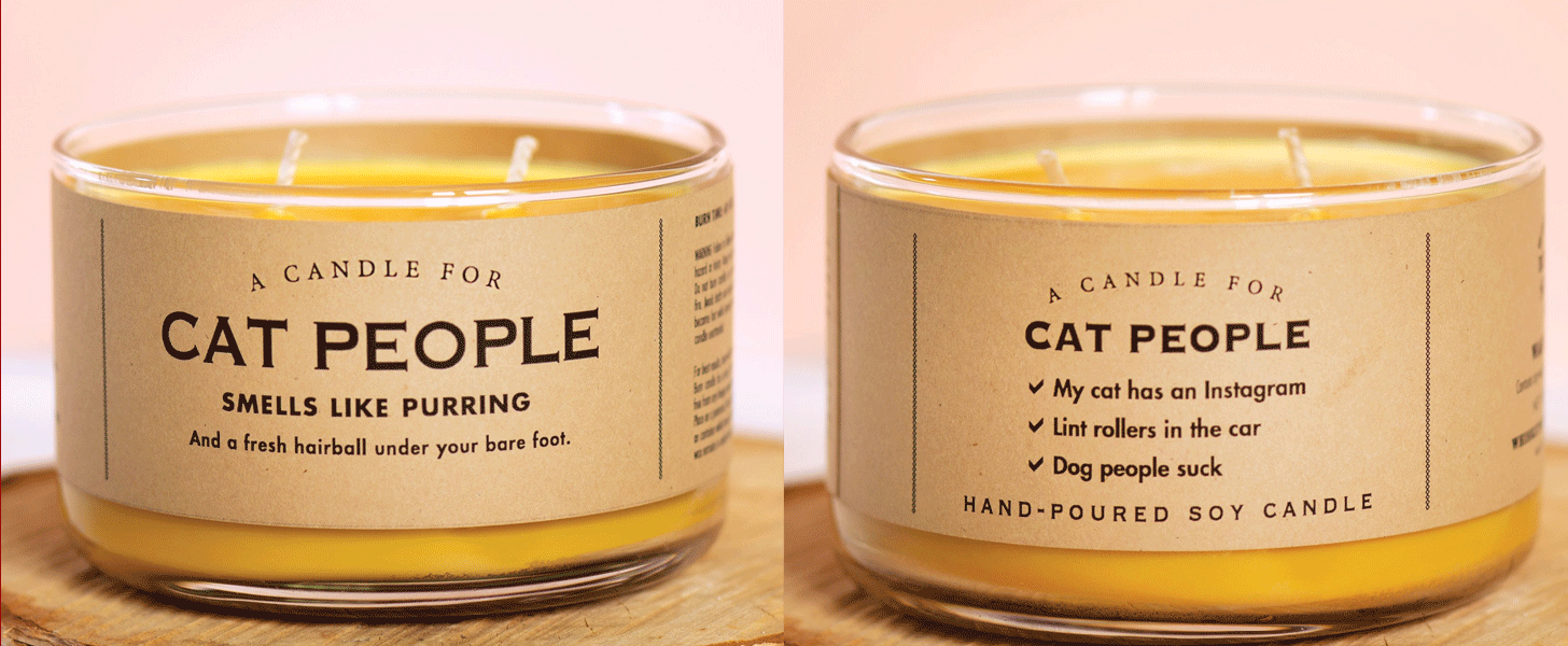 This Cat People Candle Is Perfect For Friends Of Felines