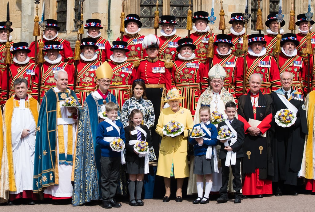 Princess Eugenie Queen Elizabeth II at Maundy Service 2019