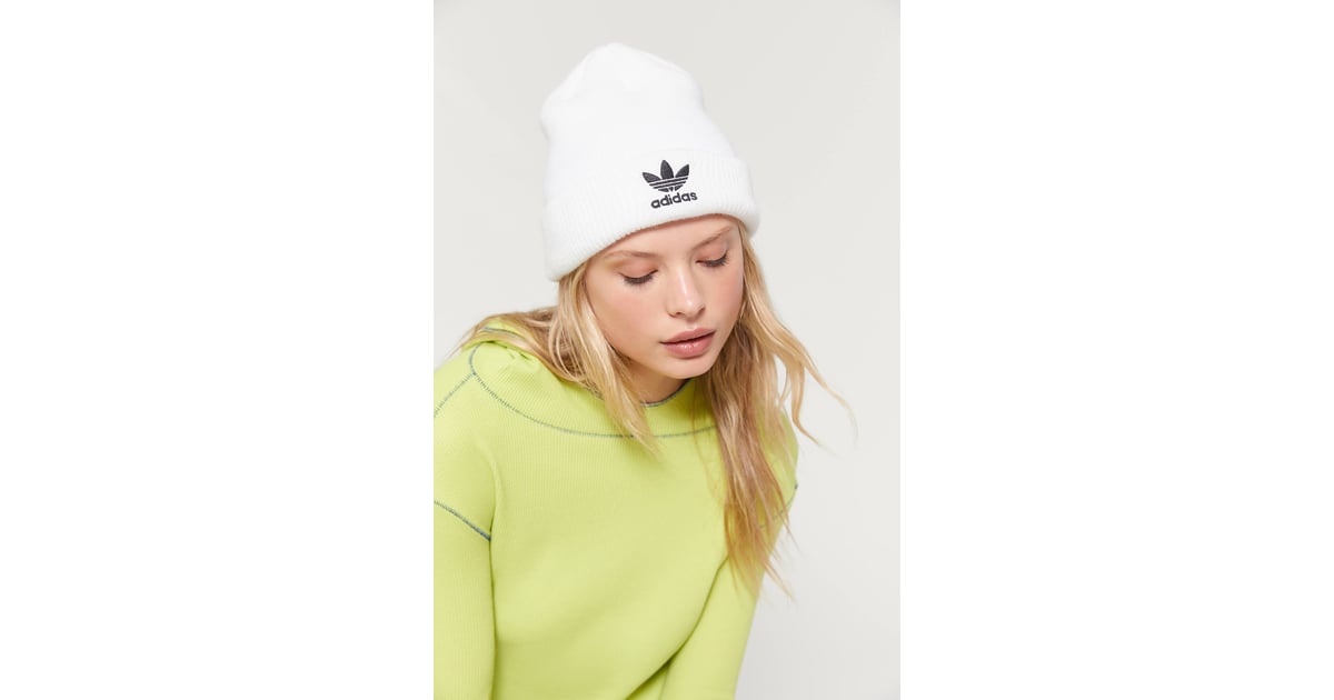 adidas trefoil beanie grey