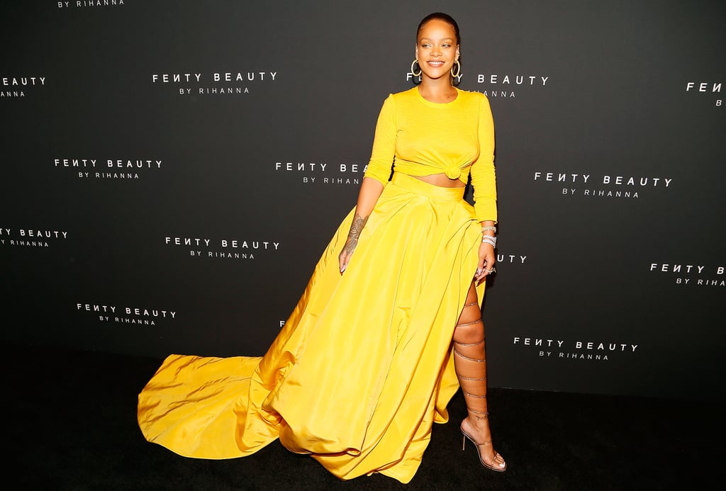 rihannas yellow dress