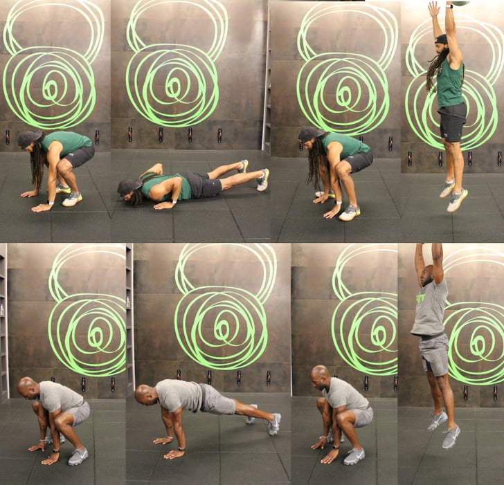 Burpees or Squat Thrusts Six Minutes Gym Workout For Women