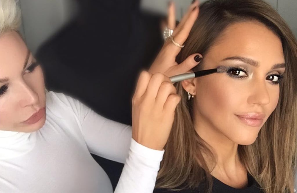 Kim Kardashians Makeup Artist Works With Jessica Alba Popsugar Latina