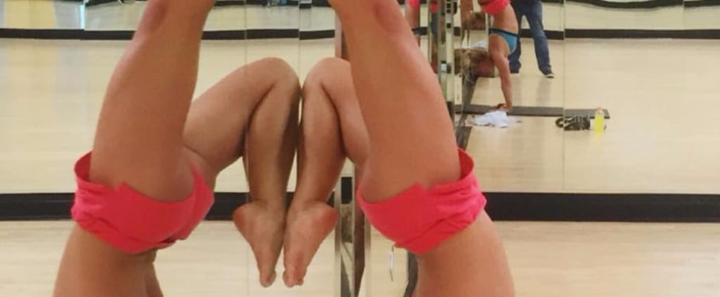 Britney Spears Doing a Handstand