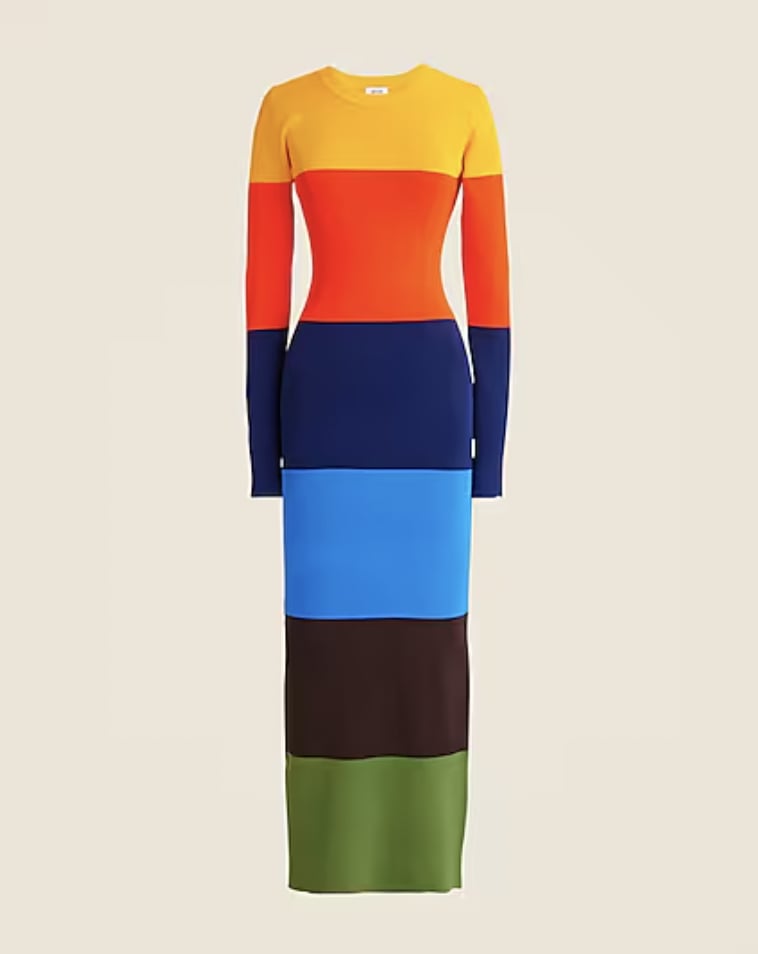 Christopher John Rogers X J.Crew Colorblock Dress