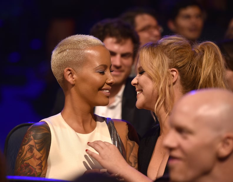 Amy Schumer About to Kiss Amber Rose