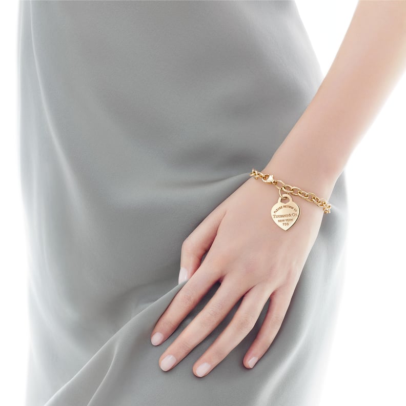 Return to Tiffany Medium Heart Tag Bracelet in 18k Gold