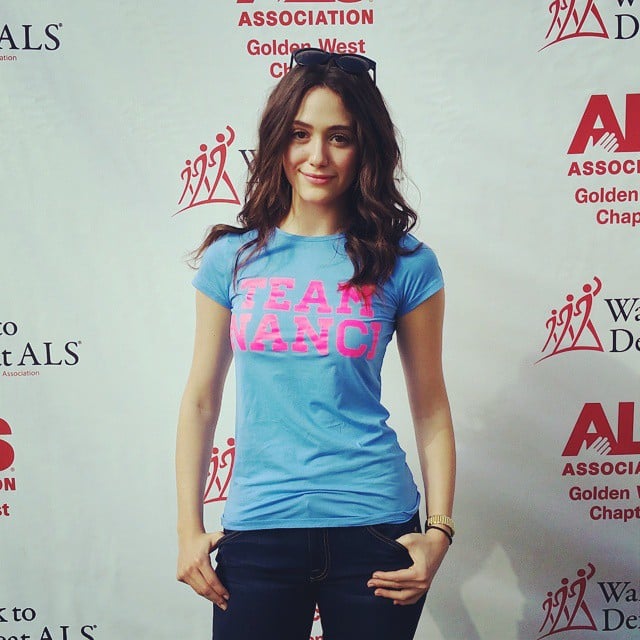 Emmy Rossum supported her friend at an ALS walk in Los Angeles. 
Source: Instagram user emmyrossum