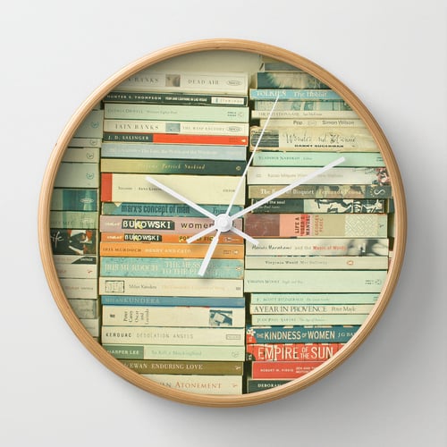 Bookworm Wall Clock