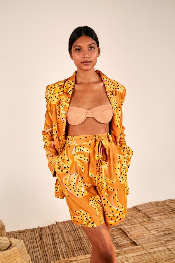 Farm Rio Caramel Raining Bananas Shorts