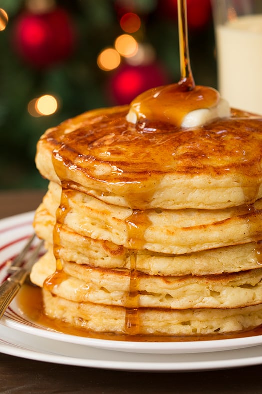 Eggnog Pancakes