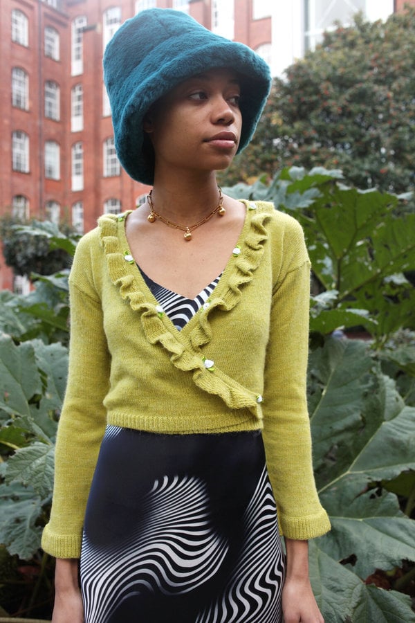 Rihanna's Green Prada Bucket Hat With A 
