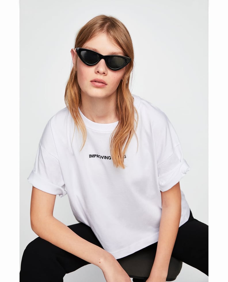 Zara Slogan Tee