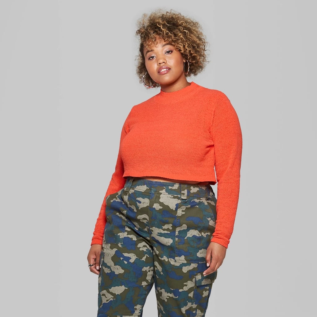 Wild Fable Cropped Mock Neck Pullover