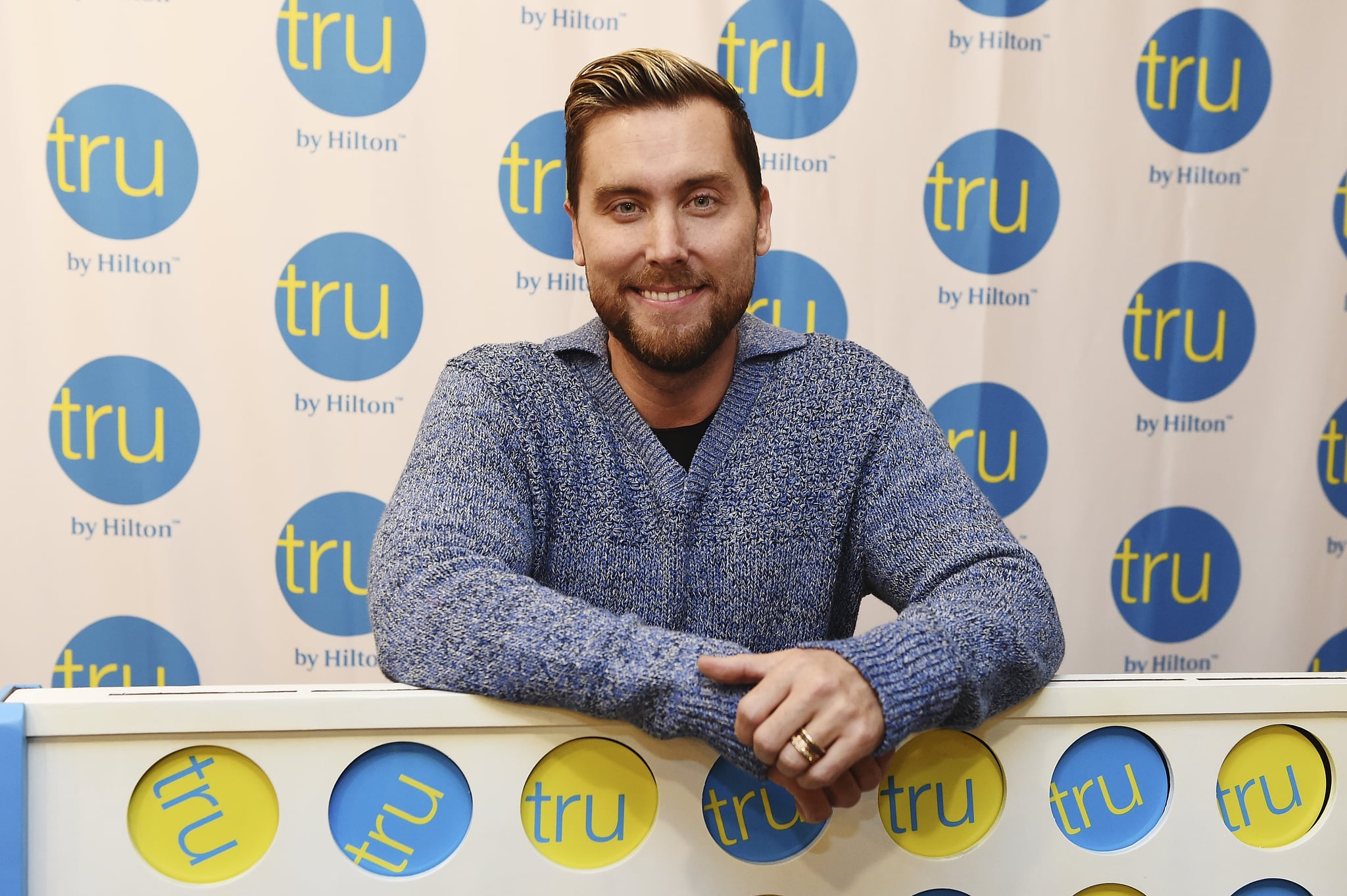 SALT LAKE CITY, UTAH - NOVEMBER 29: *NSYNC member Lance Bass hosts the Tru Connections event, celebrating Tru by Hilton's rapid growth to 50 open hotels with a giant CONNECT 4 tournament at Tru by Hilton Salt Lake City Airport on November 29, 2018 in Salt Lake City, Utah. (Photo by Fred Hayes/Getty Images for Tru by Hilton)