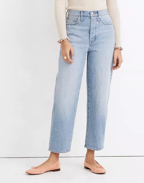 Madewell Petite Balloon Jeans in Hewes Wash