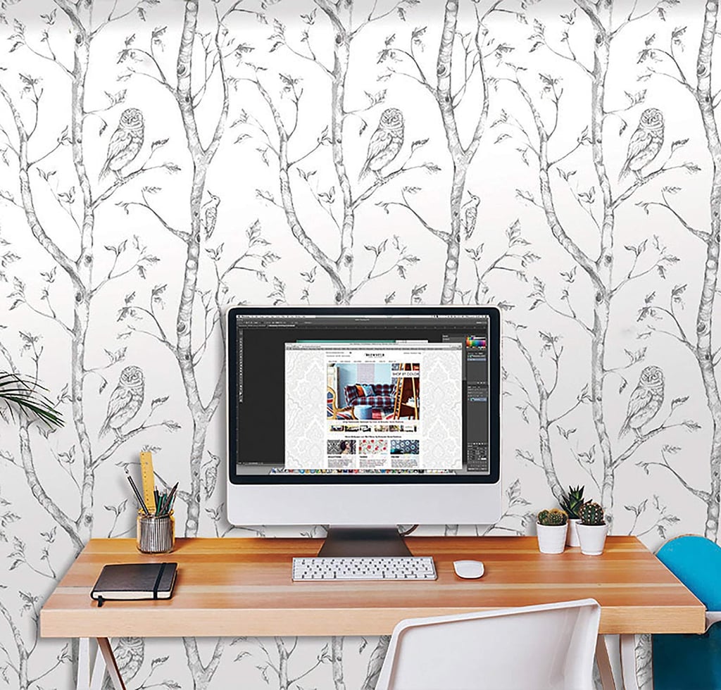 Wall Pops Gray Woods Peel and Stick Wallpaper | Temporary ...