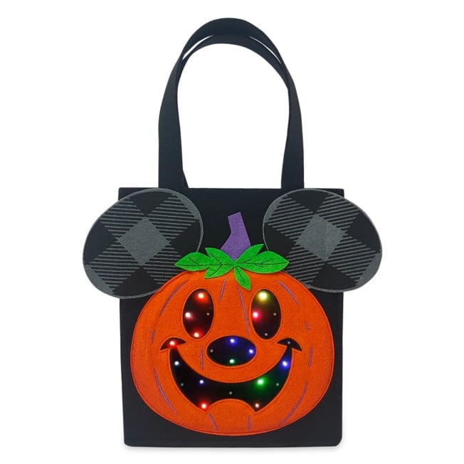 For Trick-or-Treating: Mickey Mouse Jack-o'-Lantern Light-Up Halloween Candy Bag