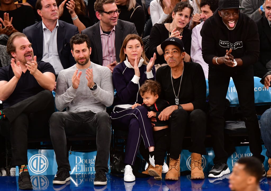 Ellen Pompeo and Chris Ivery at Knicks Game November 2018