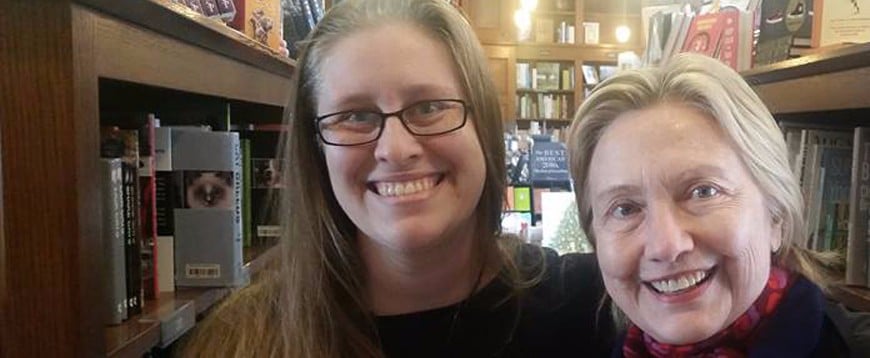 Hillary Clinton at Bookstore in Rhode Island
