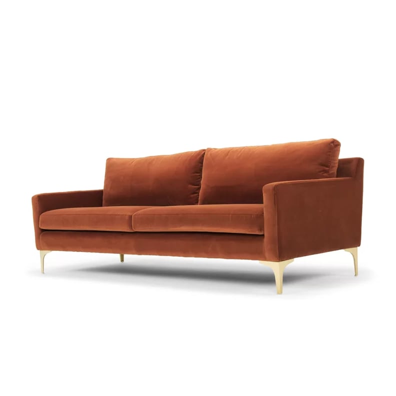 Velvet Centerpiece: Jasper 86" Square Arm Sofa