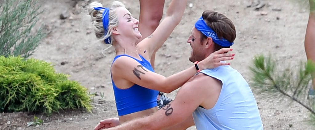 Julianne Hough Jumps Into Brooks Laich's Arms During a Relay Race